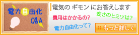 電力自由化Q&A 電気のギモンにお答えします - 費用はかかるの？ 電力自由化って？ 安さのヒミツは？ - もっと詳しく